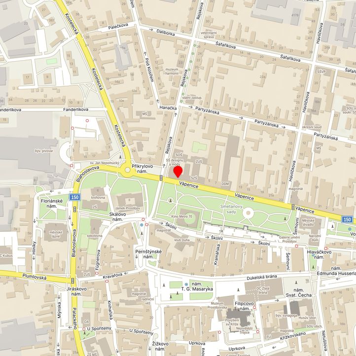 Mapa školy z Mapy.cz