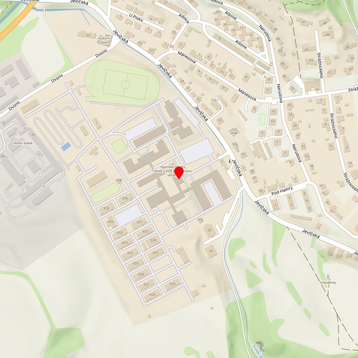 Mapa školy z Mapy.cz
