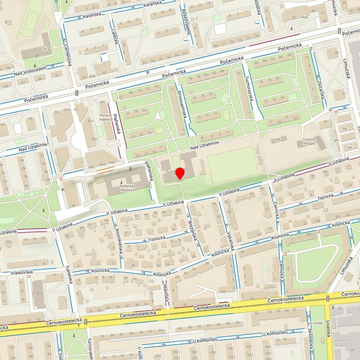 Mapa školy z Mapy.cz
