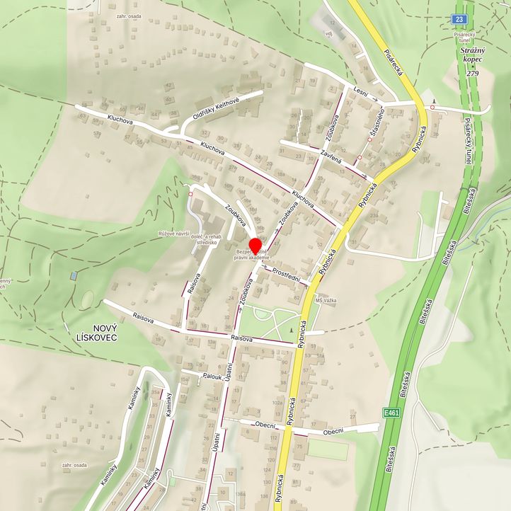 Mapa školy z Mapy.cz
