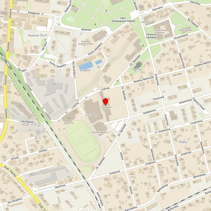 Mapa školy z Mapy.cz