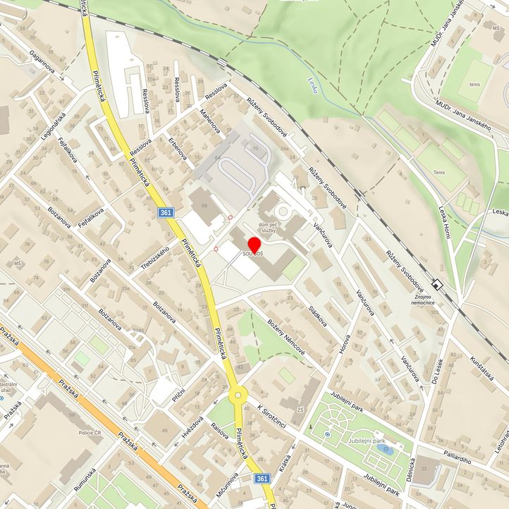 Mapa školy z Mapy.cz