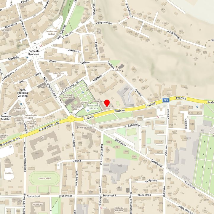 Mapa školy z Mapy.cz