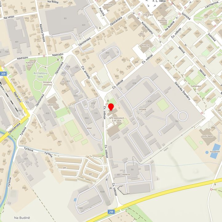 Mapa školy z Mapy.cz