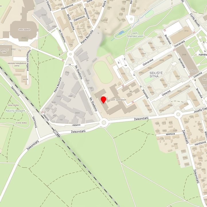 Mapa školy z Mapy.cz
