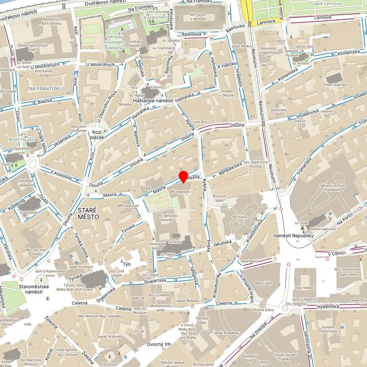 Mapa školy z Mapy.cz