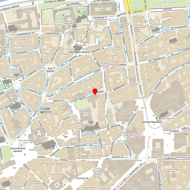 Mapa školy z Mapy.cz