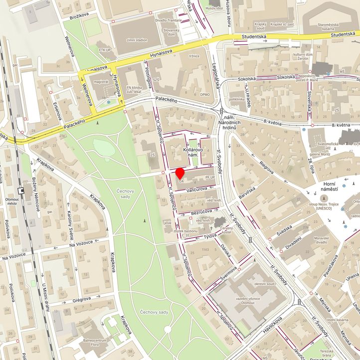 Mapa školy z Mapy.cz