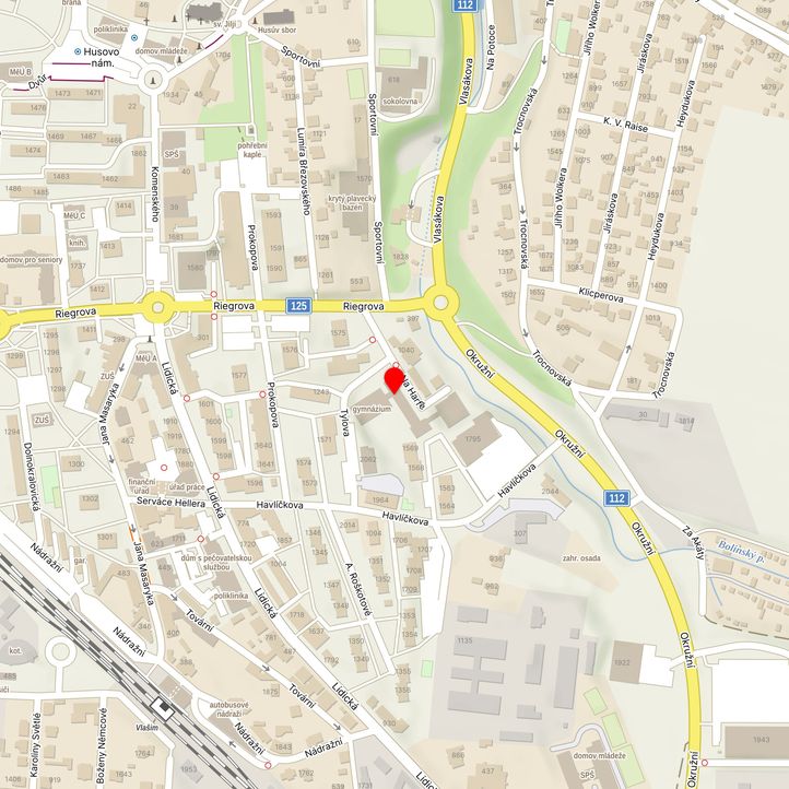 Mapa školy z Mapy.cz