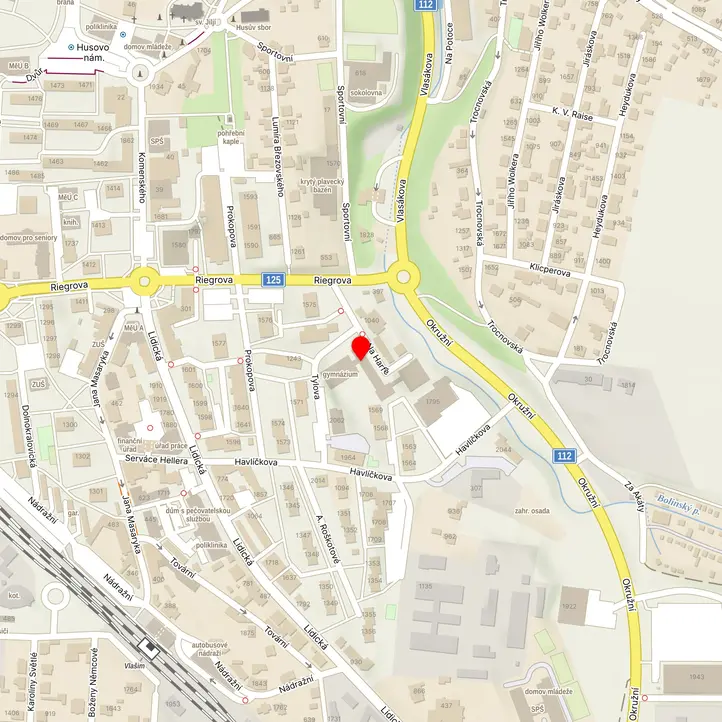 Mapa školy z Mapy.cz