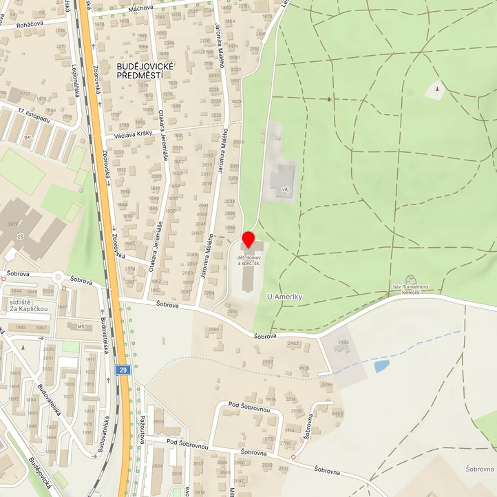 Mapa školy z Mapy.cz