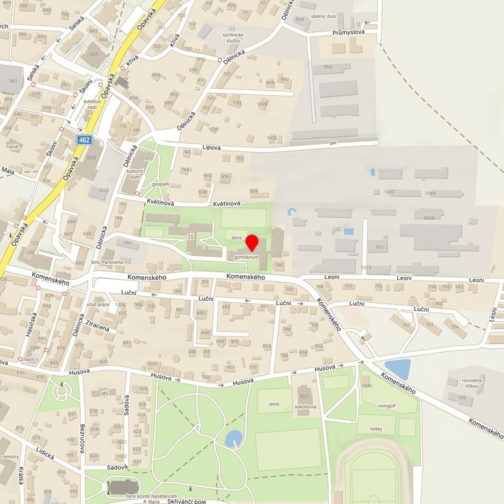 Mapa školy z Mapy.cz