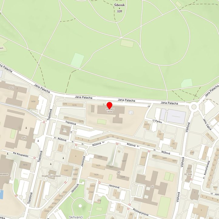 Mapa školy z Mapy.cz