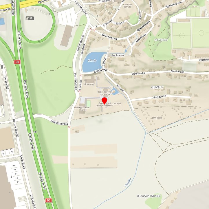 Mapa školy z Mapy.cz