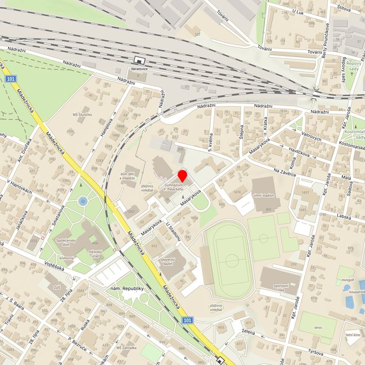 Mapa školy z Mapy.cz