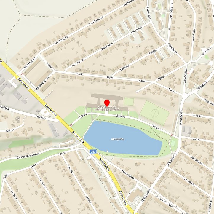 Mapa školy z Mapy.cz