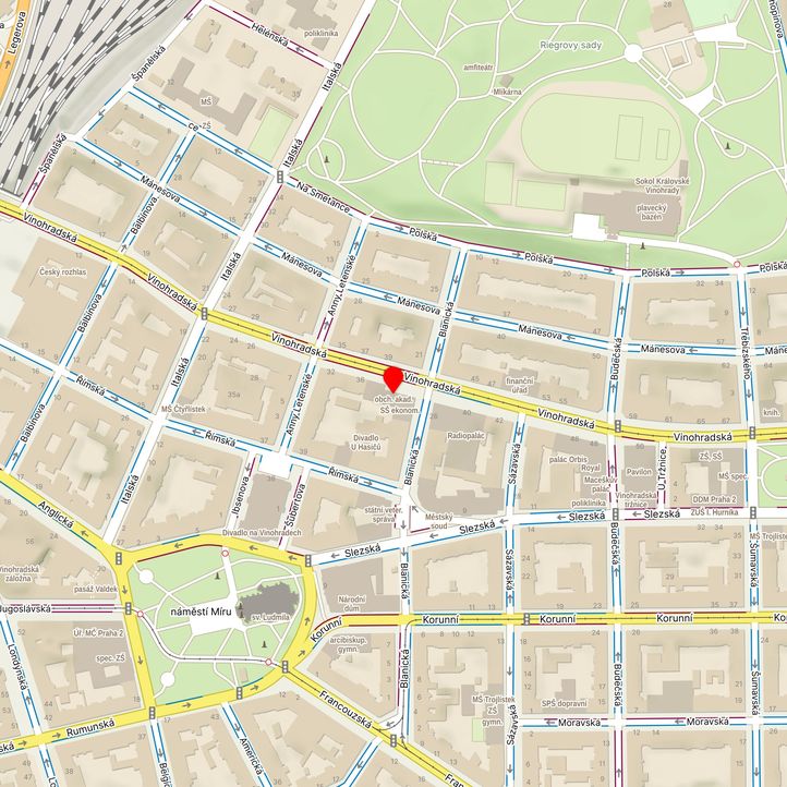 Mapa školy z Mapy.cz