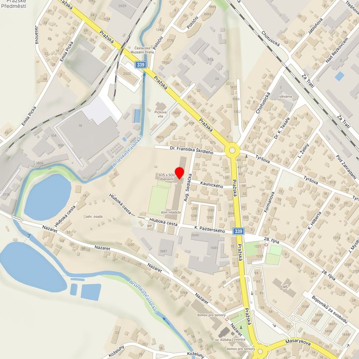 Mapa školy z Mapy.cz