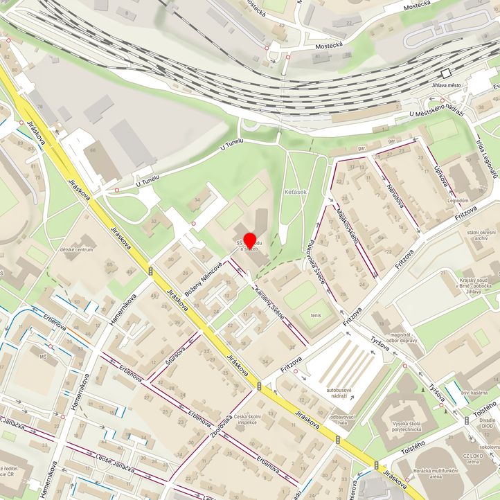 Mapa školy z Mapy.cz