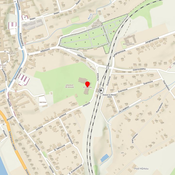 Mapa školy z Mapy.cz