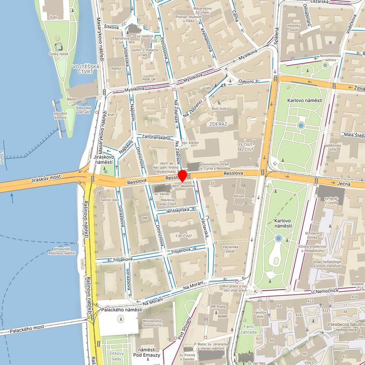 Mapa školy z Mapy.cz