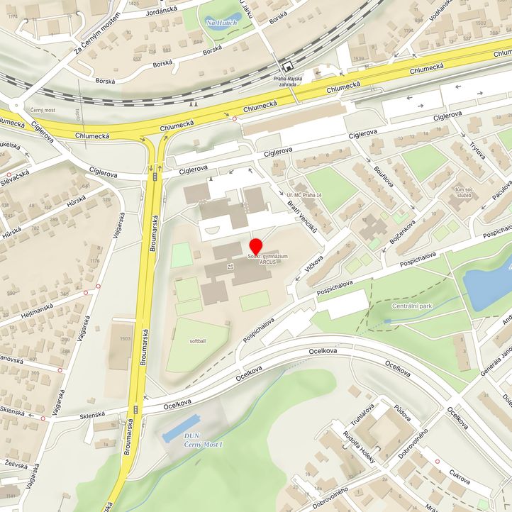 Mapa školy z Mapy.cz