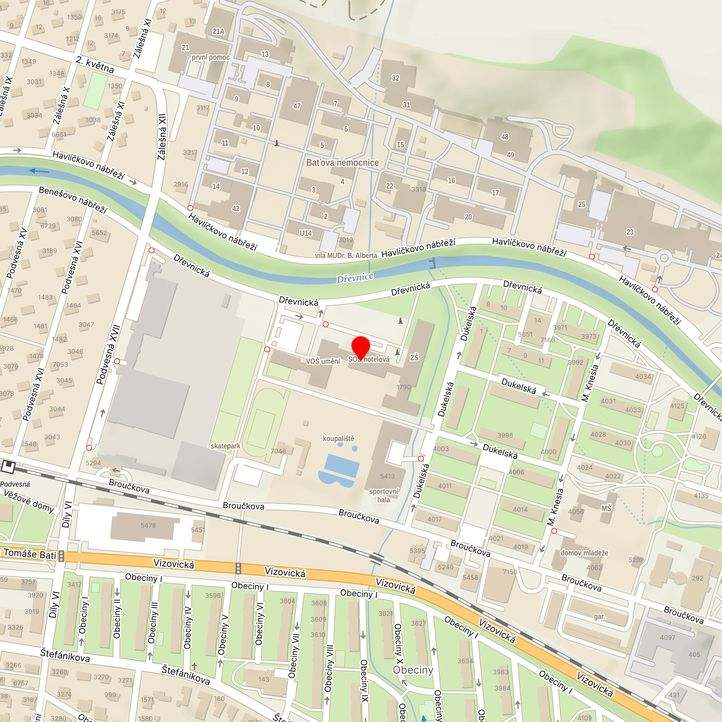 Mapa školy z Mapy.cz