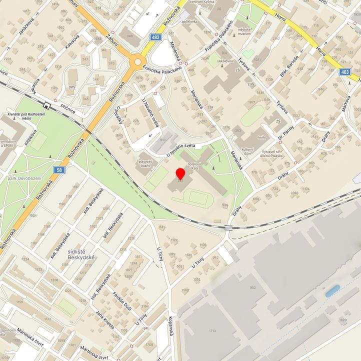 Mapa školy z Mapy.cz