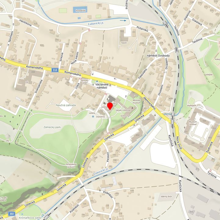 Mapa školy z Mapy.cz