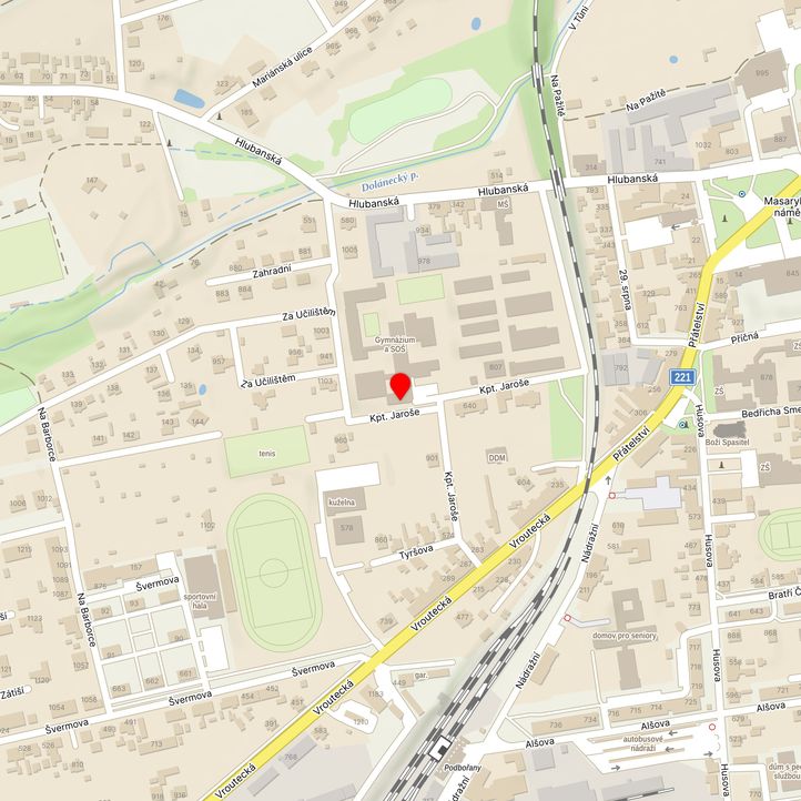 Mapa školy z Mapy.cz