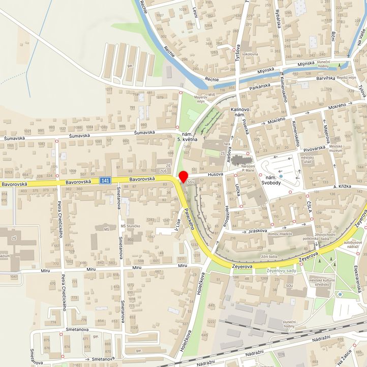 Mapa školy z Mapy.cz