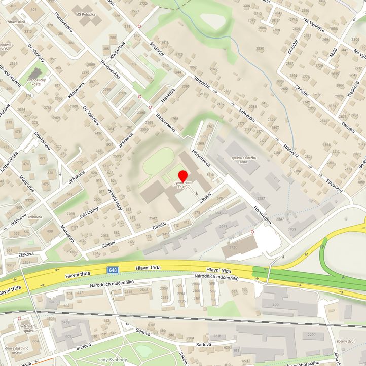 Mapa školy z Mapy.cz