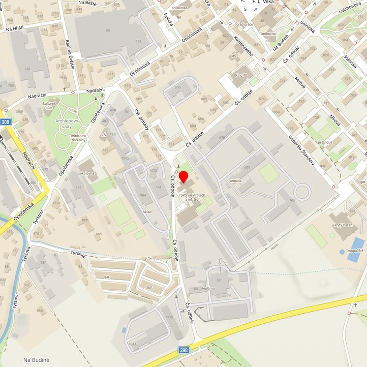 Mapa školy z Mapy.cz