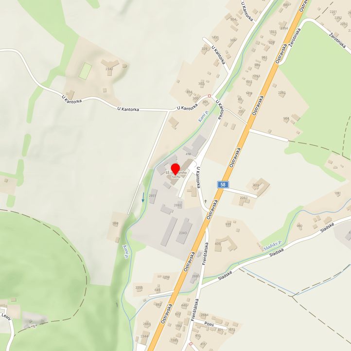 Mapa školy z Mapy.cz