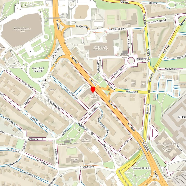 Mapa školy z Mapy.cz