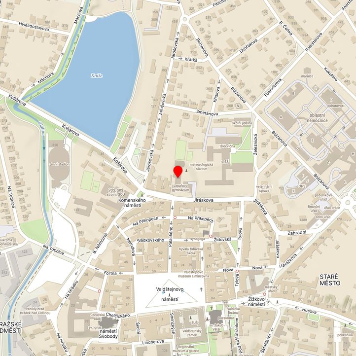 Mapa školy z Mapy.cz