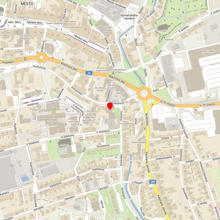 Mapa školy z Mapy.cz