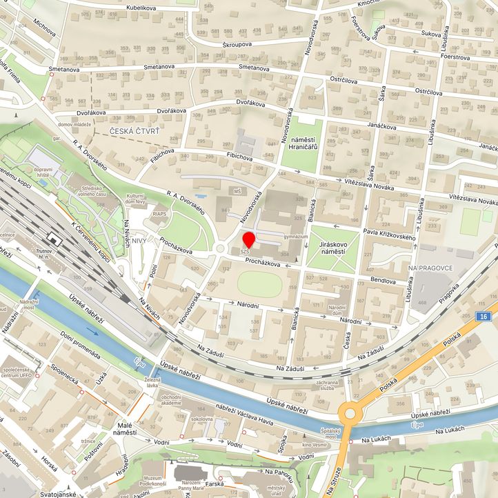 Mapa školy z Mapy.cz