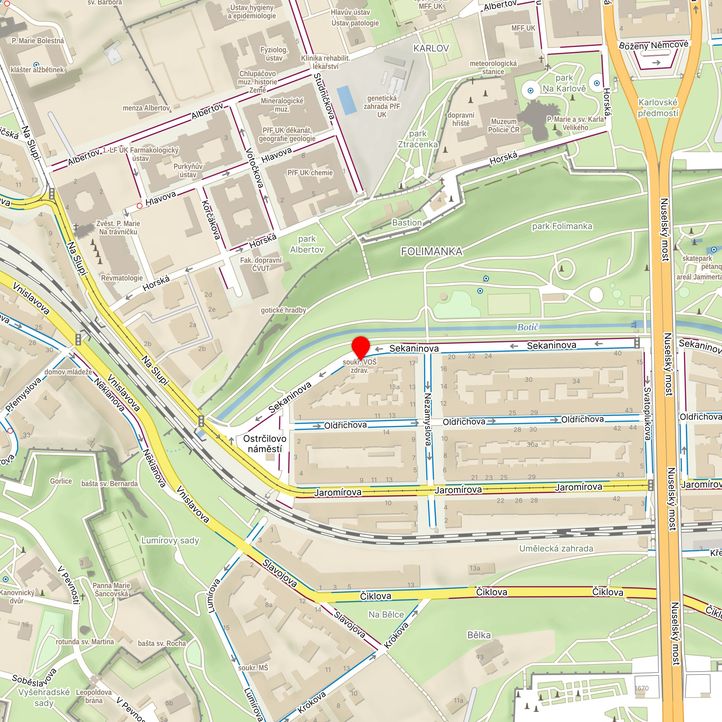 Mapa školy z Mapy.cz