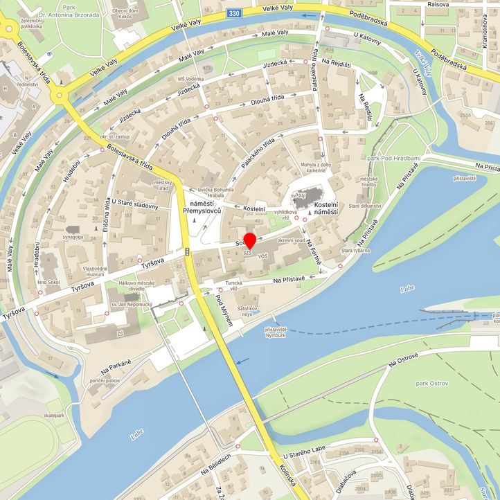 Mapa školy z Mapy.cz