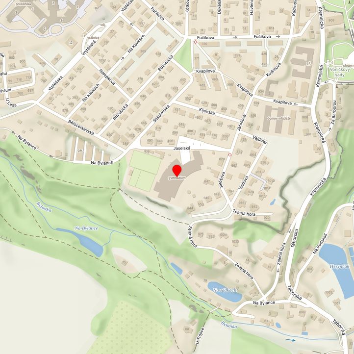 Mapa školy z Mapy.cz