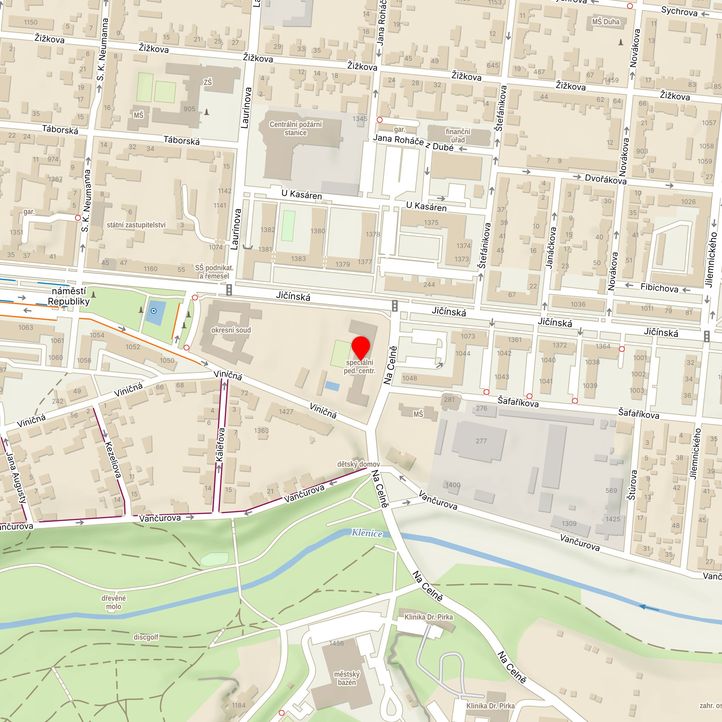 Mapa školy z Mapy.cz