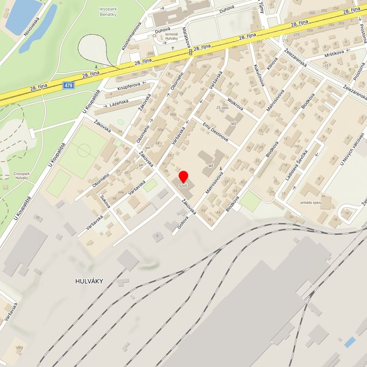 Mapa školy z Mapy.cz