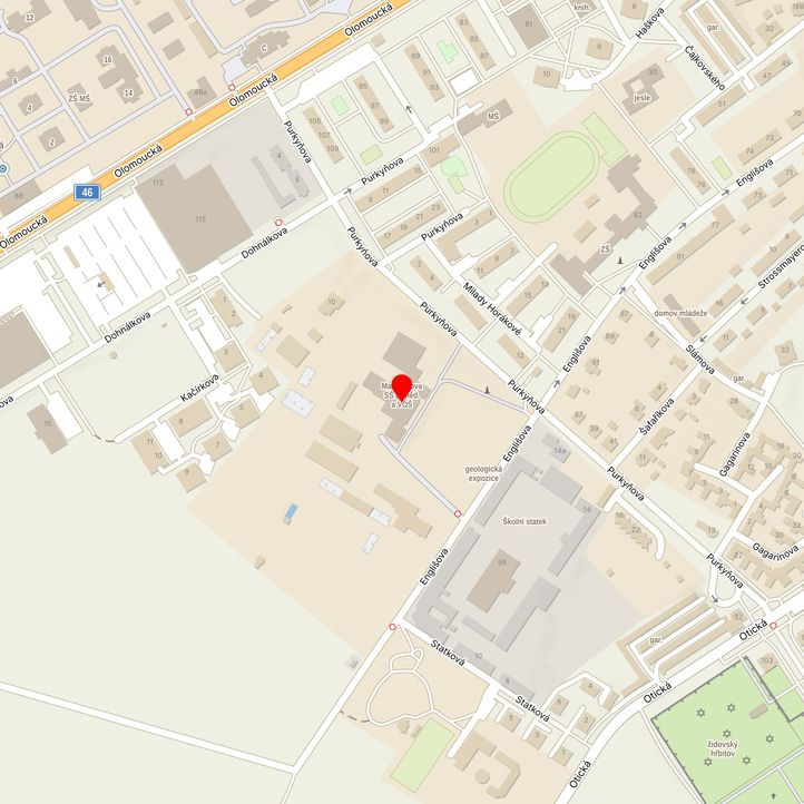 Mapa školy z Mapy.cz