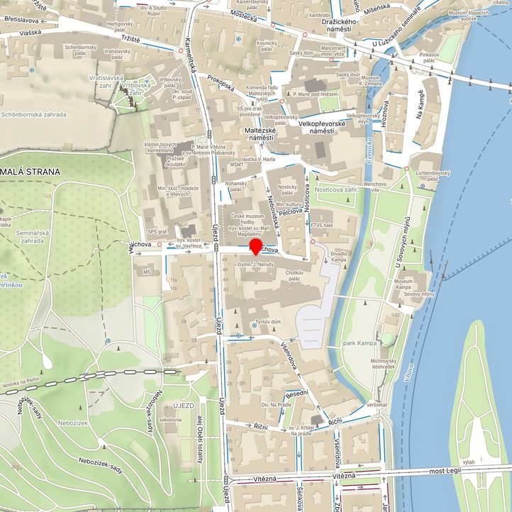 Mapa školy z Mapy.cz