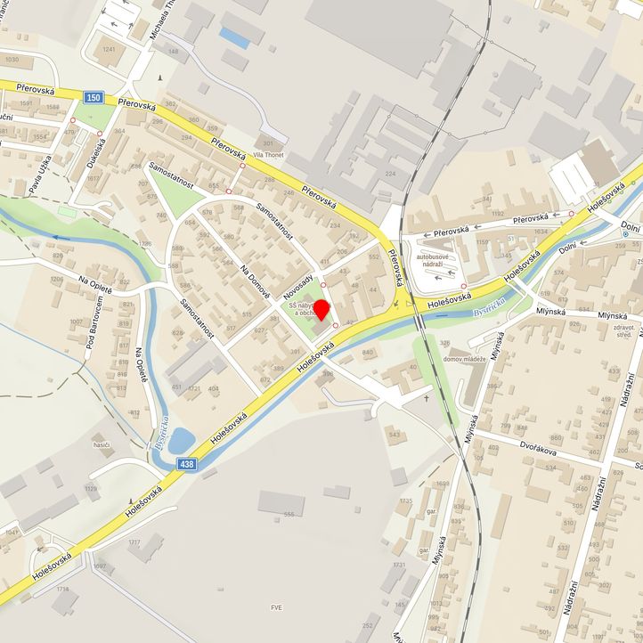 Mapa školy z Mapy.cz