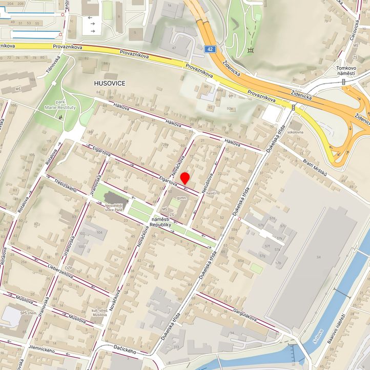 Mapa školy z Mapy.cz