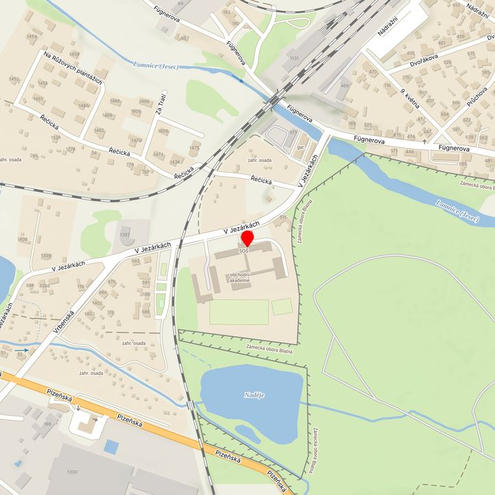 Mapa školy z Mapy.cz