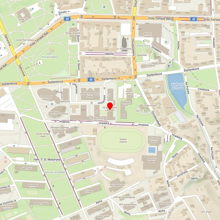 Mapa školy z Mapy.cz