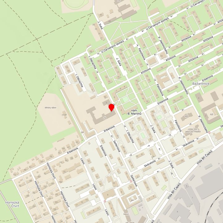 Mapa školy z Mapy.cz